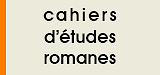Cahiers d'études romanes